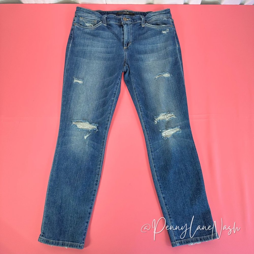 Joe's Jeans Distressed Skinny Ankle Jeans Size 30 - Picture 2 of 15